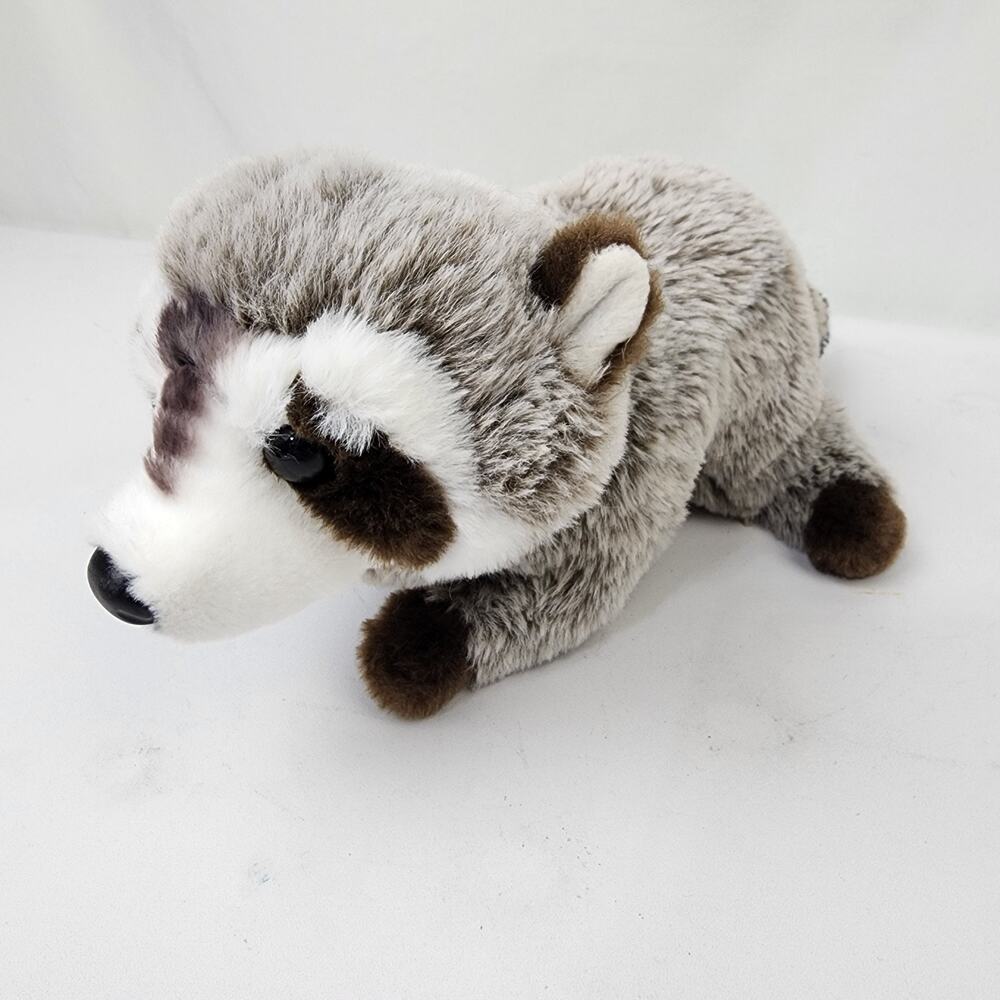 Douglas Ringo Raccoon Stuffed Plush Silky Soft Cuddle Toy Trash Panda 10" x 4"